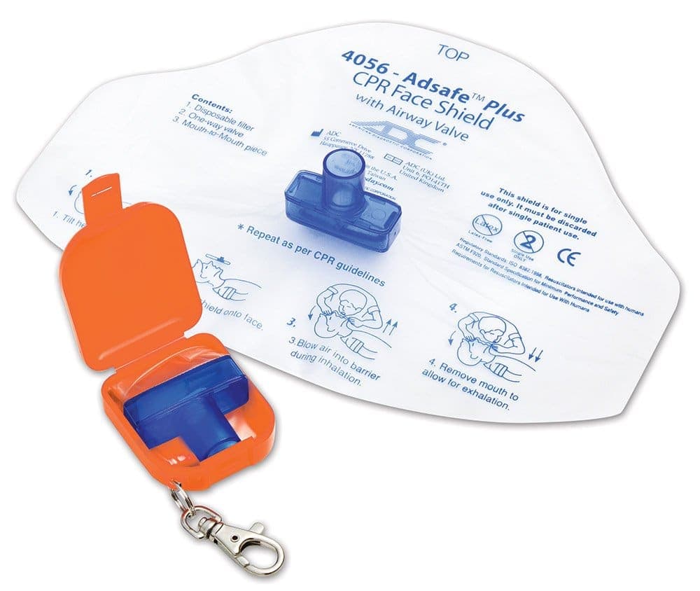 Adsafe™ Plus Face Shield with 1 Way Valve - Orange