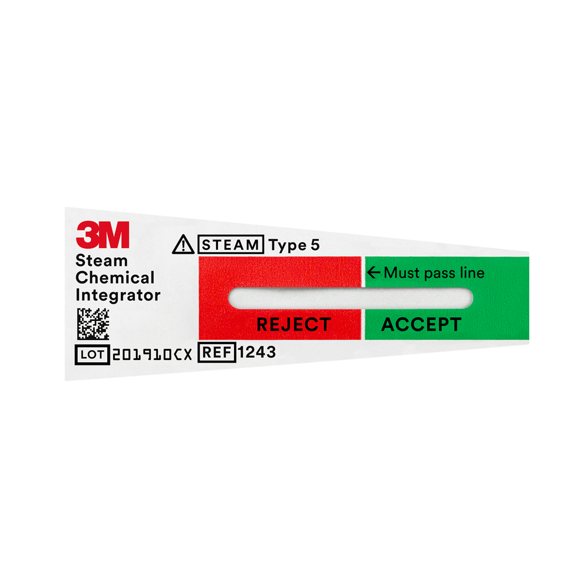 3M™ Attest™ Steam Chemical Integrator, 1243A, Type 5, 3/4 in x 2 in (1.9 cm x 5.1 cm), 500/BAG, 2 BAG/CS, 1000/CS - Consumables - R3,349 | WiZmed Medical Equipment South Africa 3M™ Attest™ Steam Chemical Integrator, 1243A, Type 5, 3/4 in x 2 in (1.9 cm x 5.1 cm), 500/BAG, 2 BAG/CS, 1000/CS - Consumables - R3,349 | WiZmed Medical Equipment South Africa