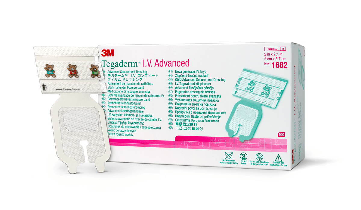3M™ Tegaderm™ I.V. Advanced Securement Dressing, 1682, 2 in x 2-1/4 in (5 cm x 5.7 cm), 100/ct 4ct/Case - Consumables - R49 | WiZmed Medical Equipment South Africa 3M™ Tegaderm™ I.V. Advanced Securement Dressing, 1682, 2 in x 2-1/4 in (5 cm x 5.7 cm), 100/ct 4ct/Case - Consumables - R49 | WiZmed Medical Equipment South Africa