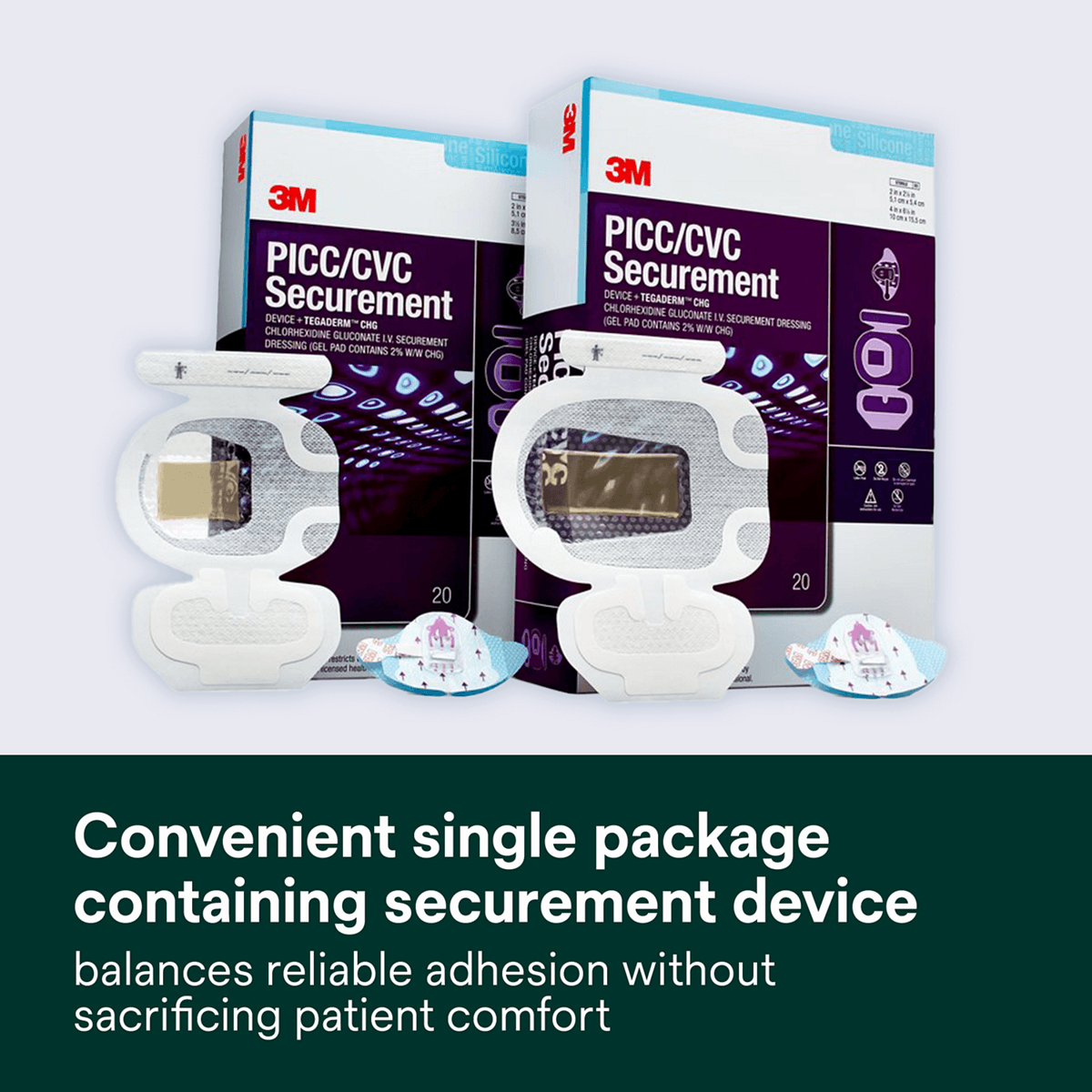 3M™ PICC/CVC Secur Device + 3M™ Tegaderm™ CHG I.V. Secur Dressing, 1877R-2100, 8.5 cm x 11.5 cm, 20/CAR, 4 CAR/CS, 80/CS - Consumables - R299 | WiZmed Medical Equipment South Africa 3M™ PICC/CVC Secur Device + 3M™ Tegaderm™ CHG I.V. Secur Dressing, 1877R-2100, 8.5 cm x 11.5 cm, 20/CAR, 4 CAR/CS, 80/CS - Consumables - R299 | WiZmed Medical Equipment South Africa