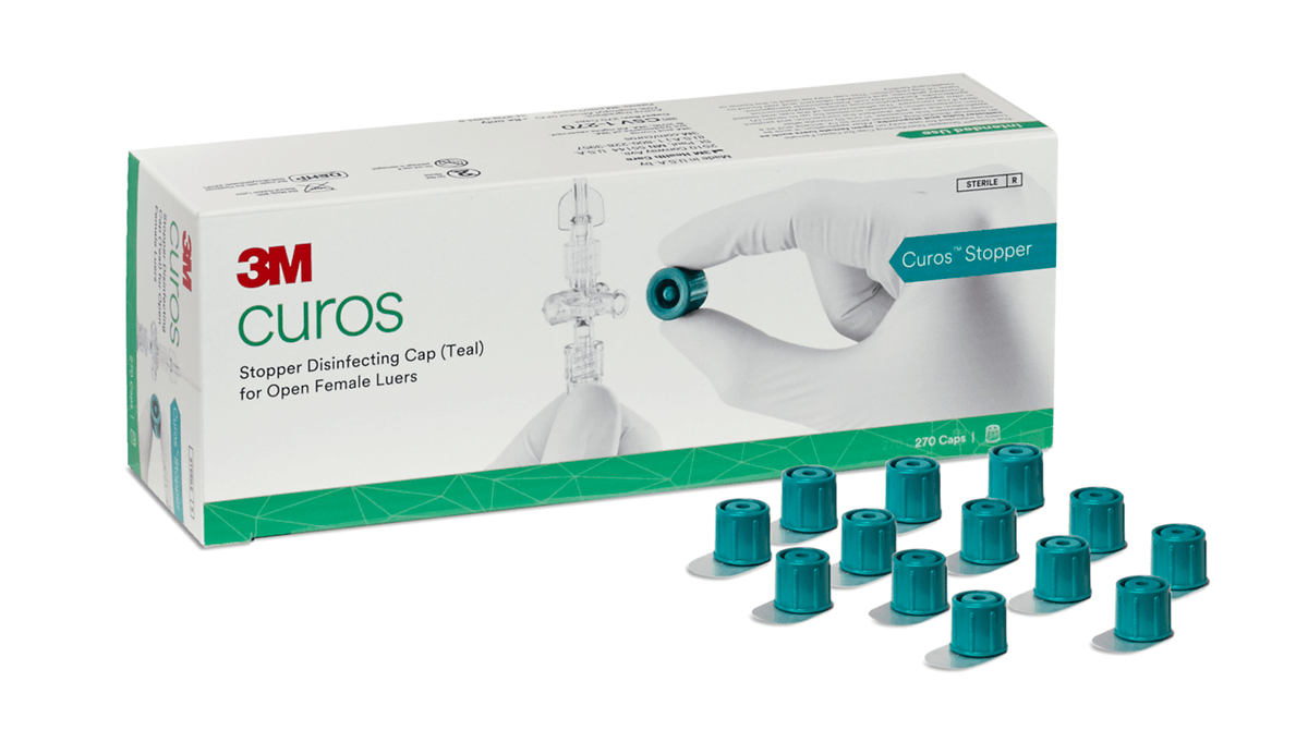 3M™ Curos™ Open Female Luer Cap Teal, CSV5-250R, 5/Strip, 50 Strip/Pack, 8 Pack/Case - Consumables - R1,599 | WiZmed Medical Equipment South Africa 3M™ Curos™ Open Female Luer Cap Teal, CSV5-250R, 5/Strip, 50 Strip/Pack, 8 Pack/Case - Consumables - R1,599 | WiZmed Medical Equipment South Africa