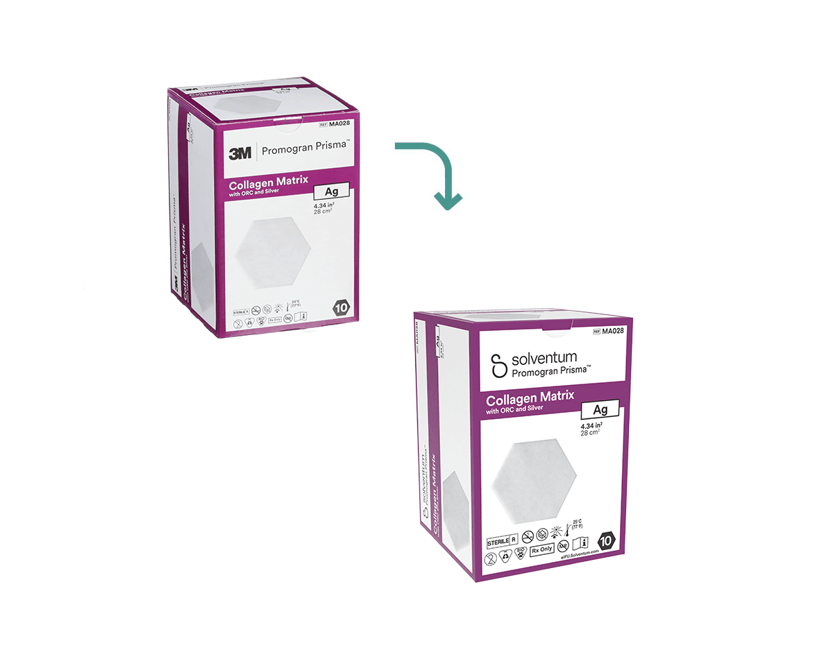 3M™ Promogran Prisma™ Collagen Matrix with ORC and Silver, PS2028, Hexagon, 28 cm2 (4.34 in2), 10/CTN, 4 CTN/CS, 40/CS - Consumables - R599 | WiZmed Medical Equipment South Africa 3M™ Promogran Prisma™ Collagen Matrix with ORC and Silver, PS2028, Hexagon, 28 cm2 (4.34 in2), 10/CTN, 4 CTN/CS, 40/CS - Consumables - R599 | WiZmed Medical Equipment South Africa