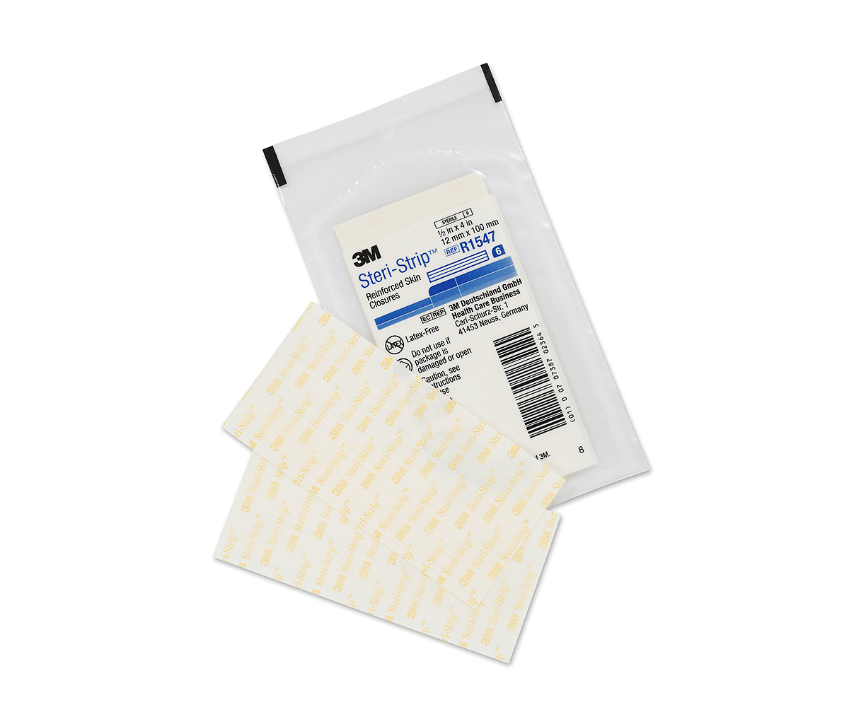 3M™ Steri-Strip™ Reinforced Adhesive Skin Closures, R1547, 1/2 in x 4 in (12 mm x 100 mm), 50 Bag/Carton, 4 Carton/Case - Consumables - R699 | WiZmed Medical Equipment South Africa 3M™ Steri-Strip™ Reinforced Adhesive Skin Closures, R1547, 1/2 in x 4 in (12 mm x 100 mm), 50 Bag/Carton, 4 Carton/Case - Consumables - R699 | WiZmed Medical Equipment South Africa