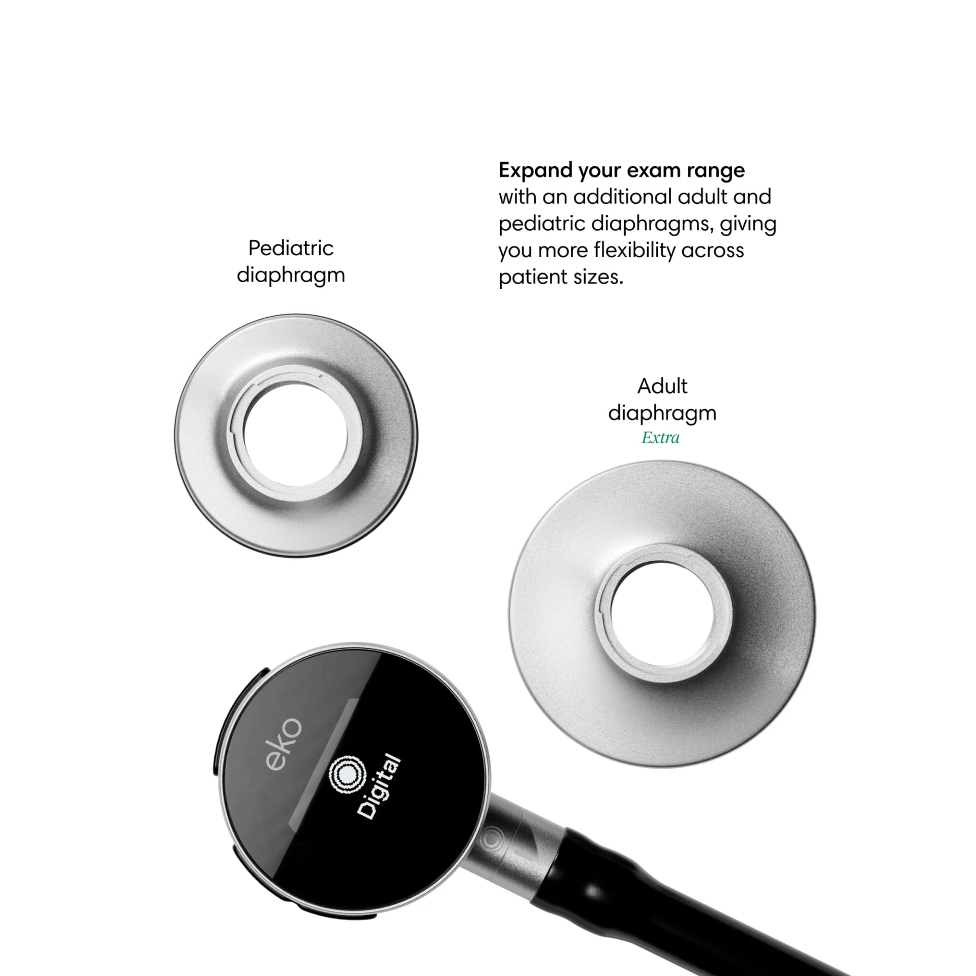Eko CORE 300 adult and paediatric diaphragms Eko CORE 300 adult and paediatric diaphragms