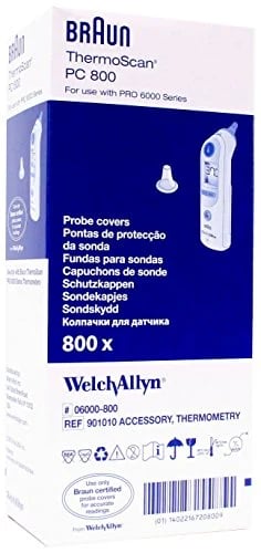 Braun ThermoScan PC 800 Probe Covers for PRO 6000 (800) - Thermometers | WiZmed Medical Equipment South Africa Braun ThermoScan PC 800 Probe Covers for PRO 6000 (800) - Thermometers | WiZmed Medical Equipment South Africa