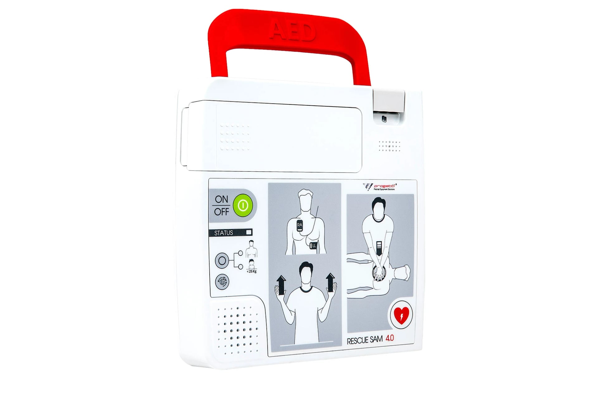 Progetti Rescue SAM 4.0 Semi-Automatic AED with Carry Case - AEDs & Defibrillators - R28,999 | WiZmed Medical Equipment South Africa Progetti Rescue SAM 4.0 Semi-Automatic AED with Carry Case - AEDs & Defibrillators - R28,999 | WiZmed Medical Equipment South Africa