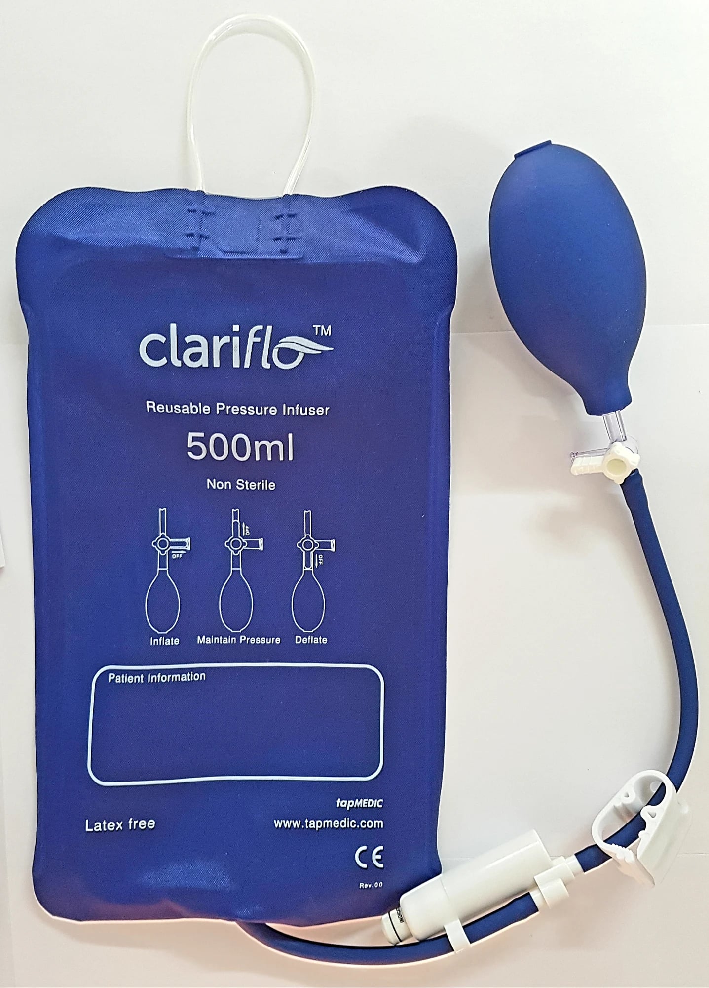 Tapmedic Clariflo Ultimate Reusable Pressure Infuser - Emergency Supplies available at WiZmed for R259 Tapmedic Clariflo Ultimate Reusable Pressure Infuser - Emergency Supplies available at WiZmed for R259