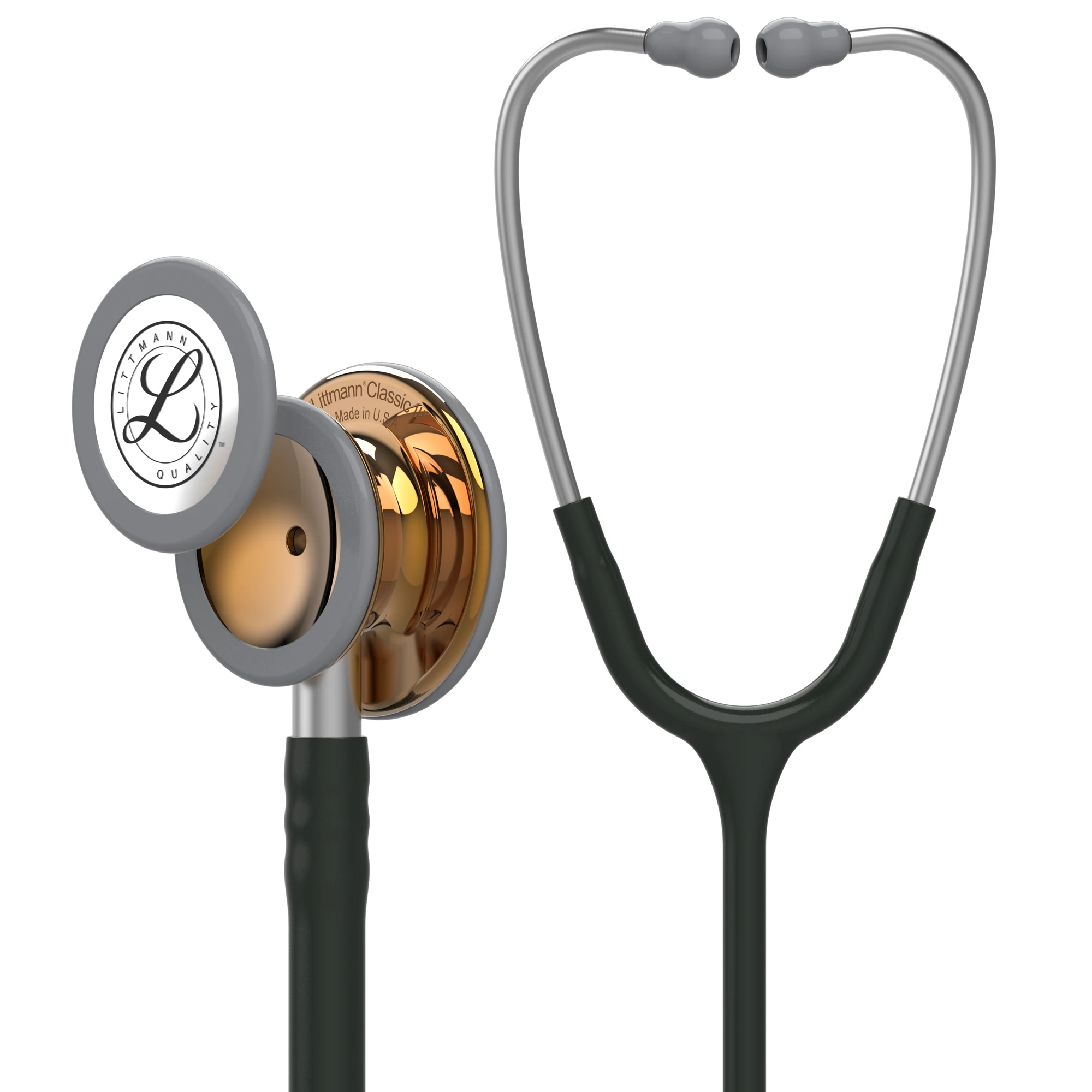 Limited Edition Littmann Classic III - Black - High Polish Copper — front view Limited Edition Littmann Classic III - Black - High Polish Copper — front view