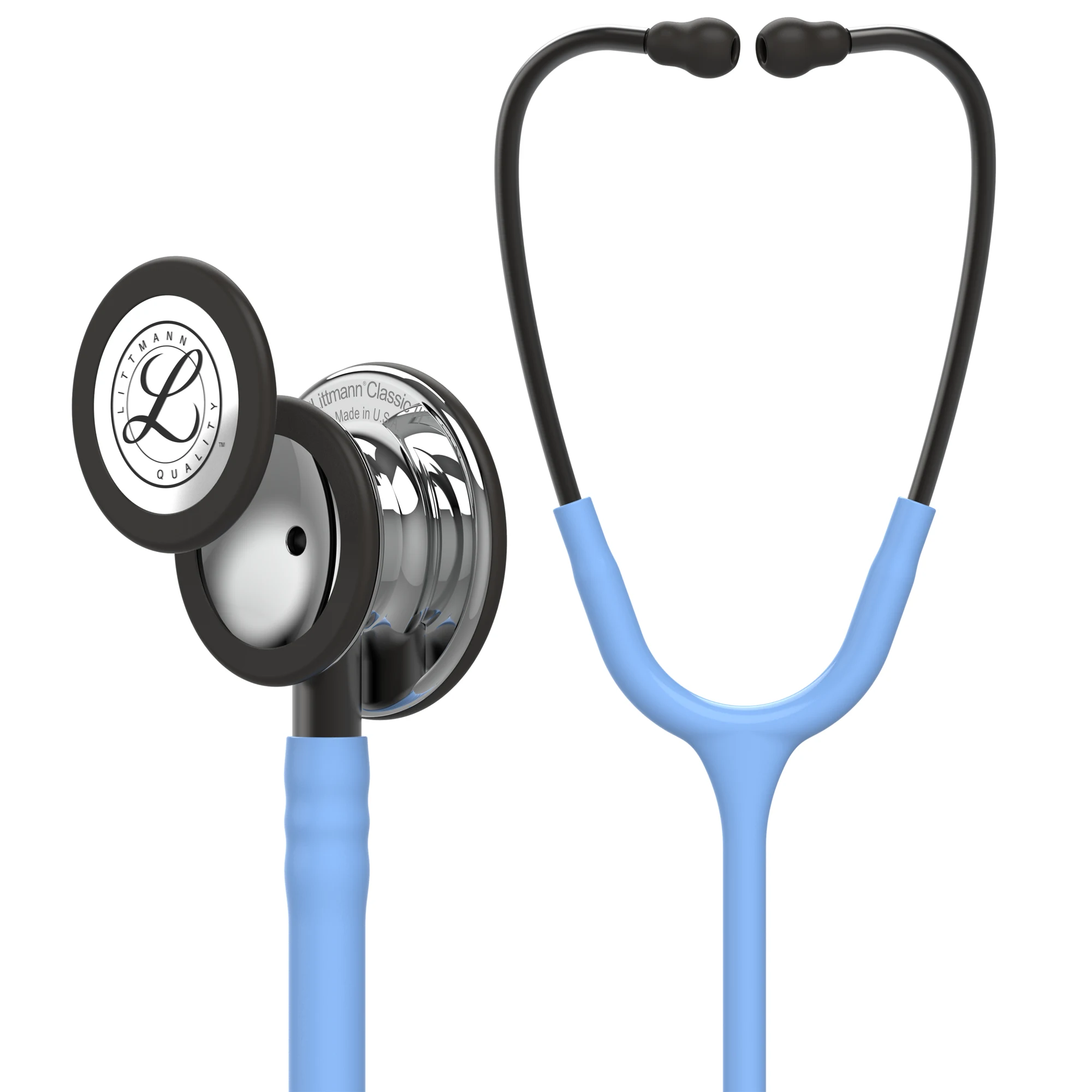 Littmann Classic III - Ceil Blue - Mirror Finish Stethoscope — front view Littmann Classic III - Ceil Blue - Mirror Finish Stethoscope — front view