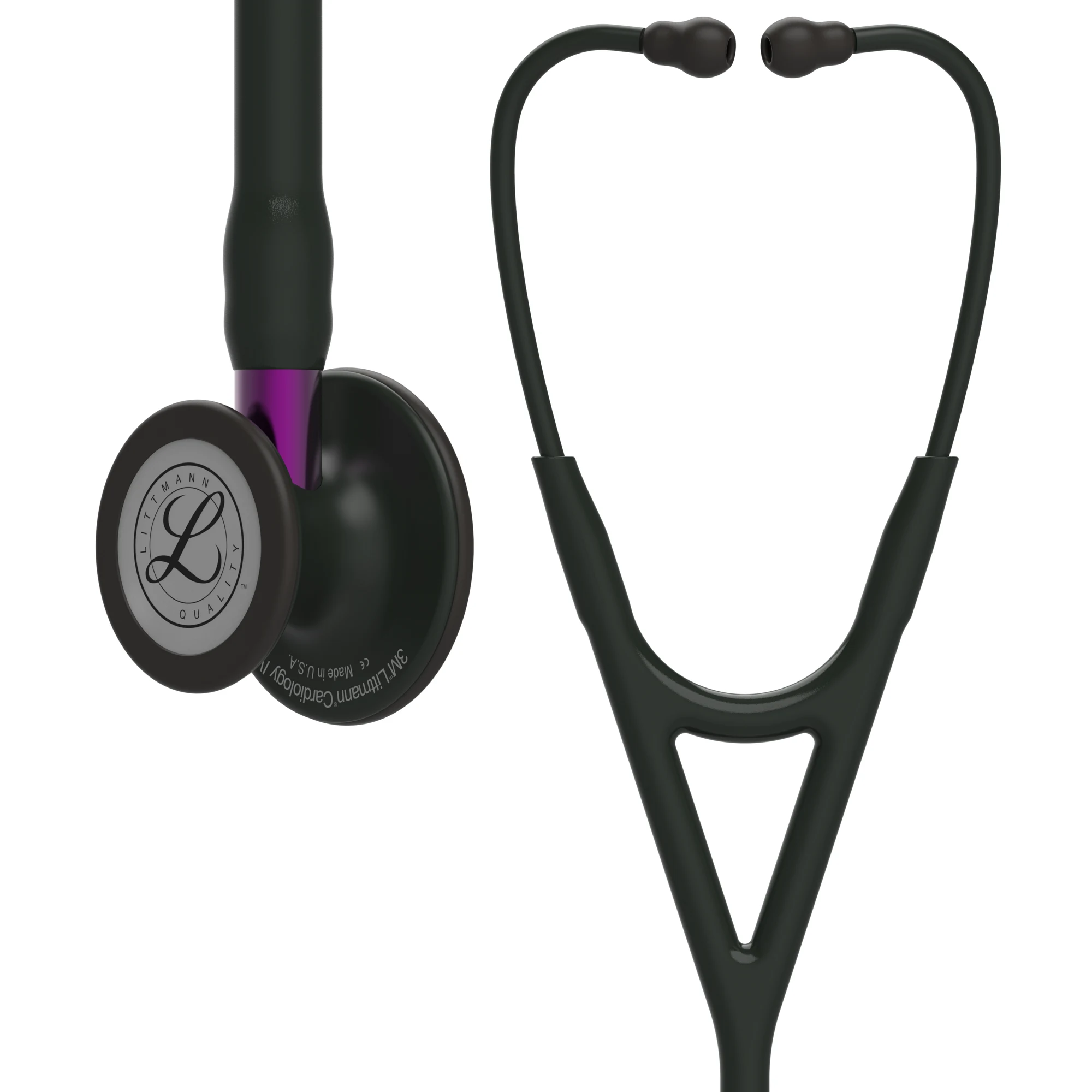 Littmann Cardiology IV - Black - Matte Black Finish - Violet Stem Stethoscope by Littmann - Littmann Cardiology IV Stethoscopes - R4,849 | WiZmed Medical Equipment South Africa - Professional diagnostic stethoscope for healthcare workers Littmann Cardiology IV - Black - Matte Black Finish - Violet Stem Stethoscope by Littmann - Littmann Cardiology IV Stethoscopes - R4,849 | WiZmed Medical Equipment South Africa - Professional diagnostic stethoscope for healthcare workers