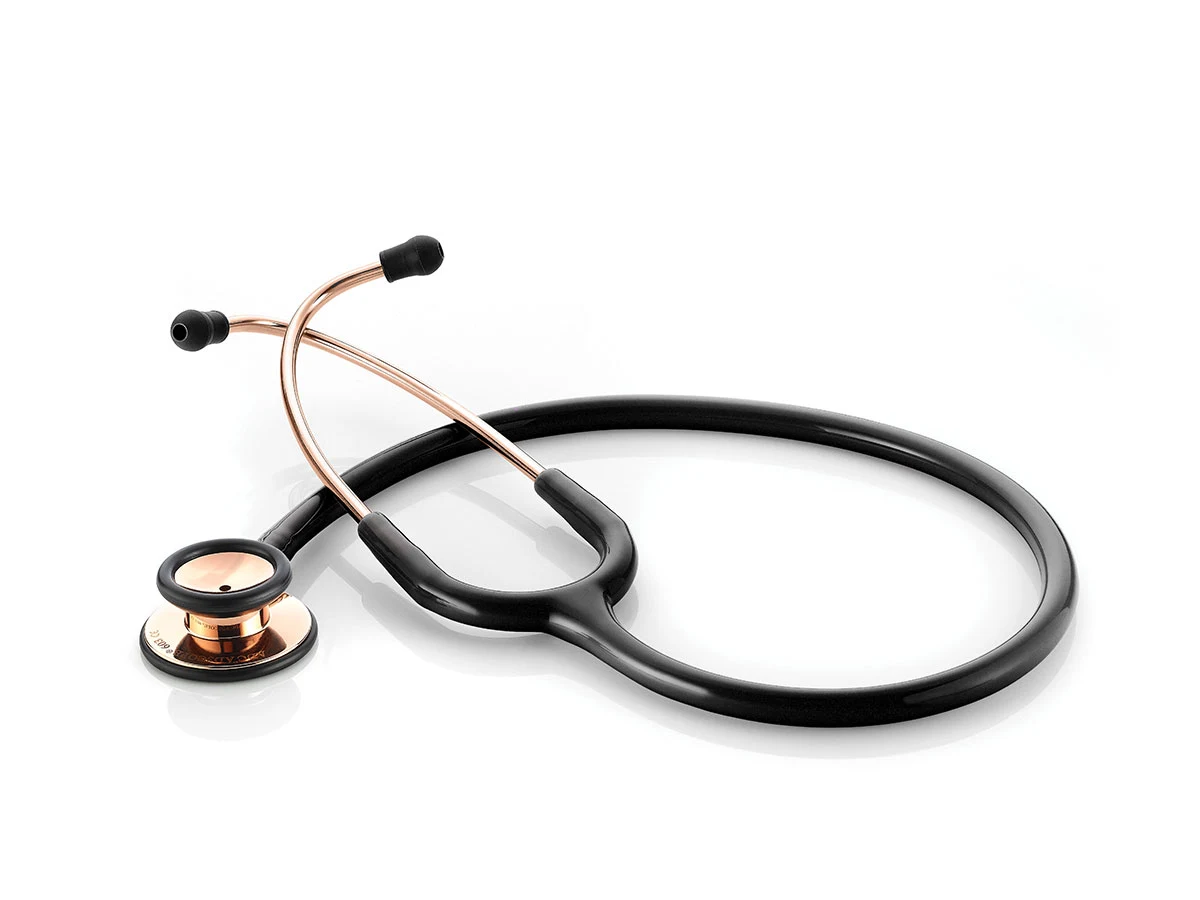 ADC Adscope® 603 – Rose Gold and Black Stethoscope - ADC 603 Series available at WiZmed for R1,699 - Professional diagnostic stethoscope for healthcare workers ADC Adscope® 603 – Rose Gold and Black Stethoscope - ADC 603 Series available at WiZmed for R1,699 - Professional diagnostic stethoscope for healthcare workers