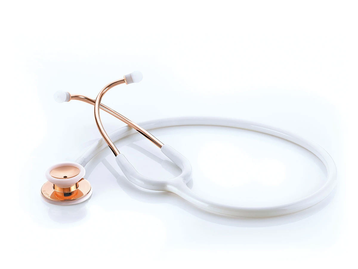 ADC Adscope® 603 – Rose Gold & White Stethoscope - ADC 603 Series available at WiZmed for R1,699 - Professional diagnostic stethoscope for healthcare workers ADC Adscope® 603 – Rose Gold & White Stethoscope - ADC 603 Series available at WiZmed for R1,699 - Professional diagnostic stethoscope for healthcare workers