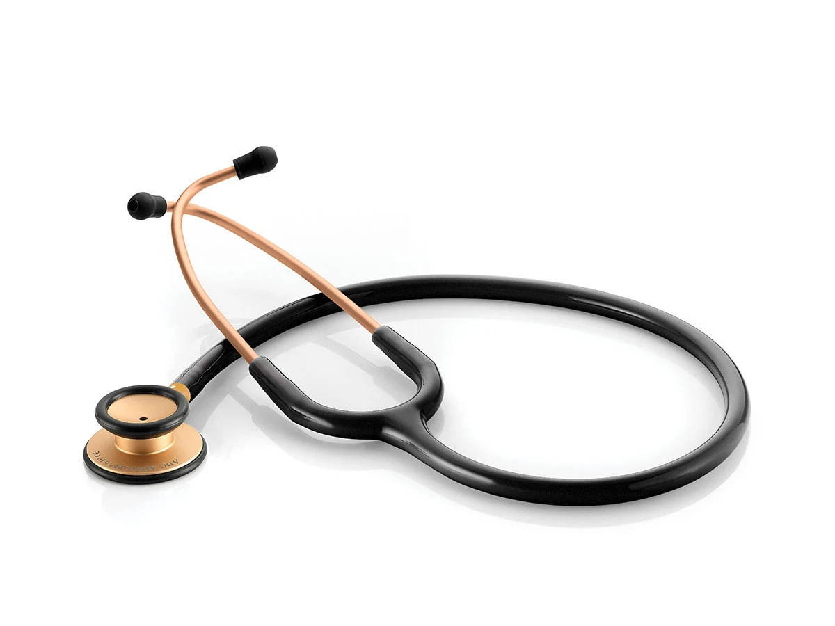 ADC Adscope® Lite 619 – Rose Gold and Black Stethoscope by ADC - ADC Stethoscopes - R999 | WiZmed Medical Equipment South Africa - Professional diagnostic stethoscope for healthcare workers ADC Adscope® Lite 619 – Rose Gold and Black Stethoscope by ADC - ADC Stethoscopes - R999 | WiZmed Medical Equipment South Africa - Professional diagnostic stethoscope for healthcare workers