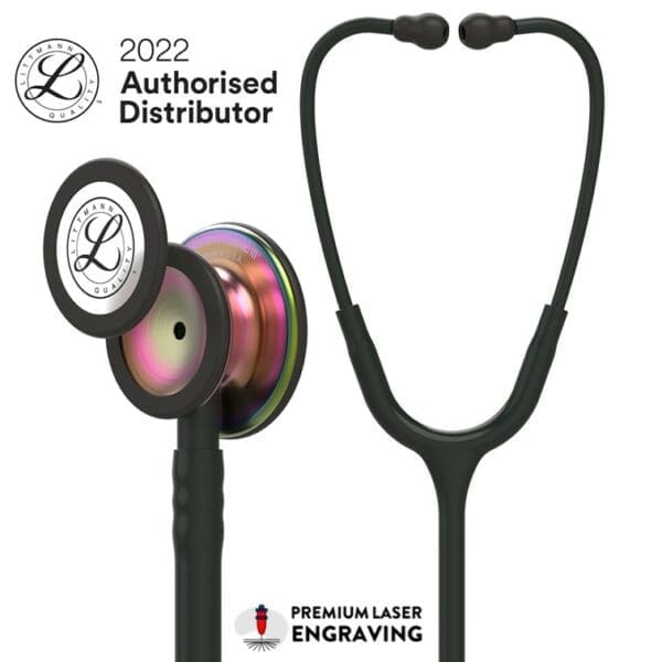 5870 Littmann Classic III Stethoscope Black Rainbow