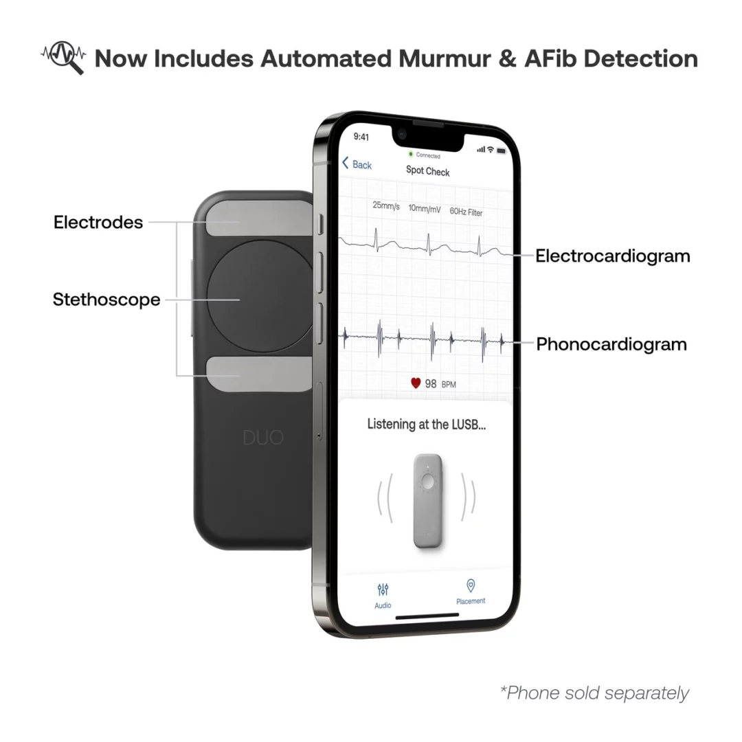 Eko DUO Portable ECG + Digital Electronic Stethoscope [Bluetooth]