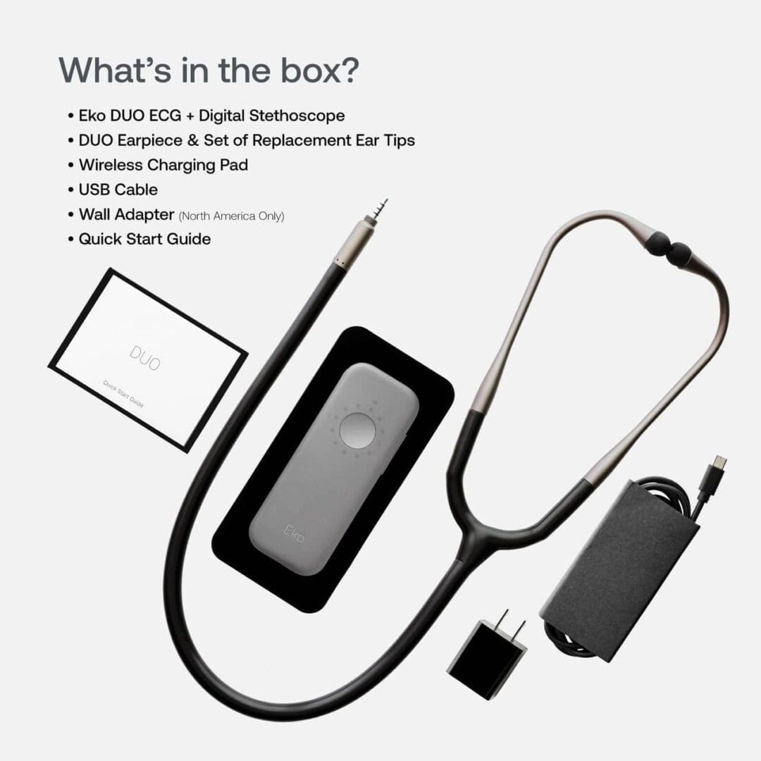 Eko DUO Portable ECG + Digital Electronic Stethoscope [Bluetooth]