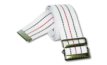 WiZmed Gait Belt - A sturdy and dependable medical accessory designed for safe patient transfers and mobility. 130cm length, metal buckle, and webbed design ensure secure usage. Ideal for physiotherapy students and caregivers.