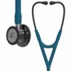 Littmann Cardiology IV Stethoscope in Caribbean Blue with High Polish Smoke Finish, featuring advanced diagnostics for critical care environments, dual-sided chestpiece, and a 7-year warranty.