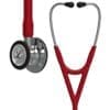 Littmann Cardiology IV Stethoscope in Burgundy with Mirror Finish, designed for high-clarity diagnostics in critical care environments, featuring a dual-sided chestpiece and a 7-year warranty.